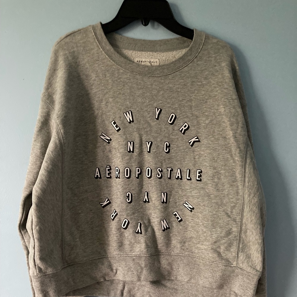 Oversized cropped Aeropostale sweatshirt